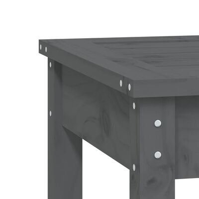 vidaXL 2-Seater Garden Bench Grey 159.5x44x45 cm Solid Wood Pine