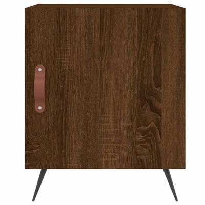 vidaXL Bedside Cabinets 2 pcs Brown Oak 40x40x50 cm Engineered Wood