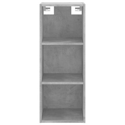 vidaXL Highboard Concrete Grey 34.5x34x180 cm Engineered Wood