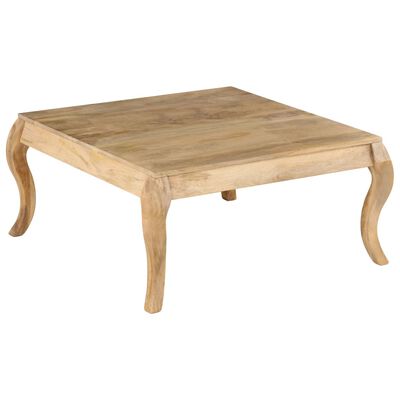 vidaXL Coffee Table 80x80x40 cm Solid Mango Wood