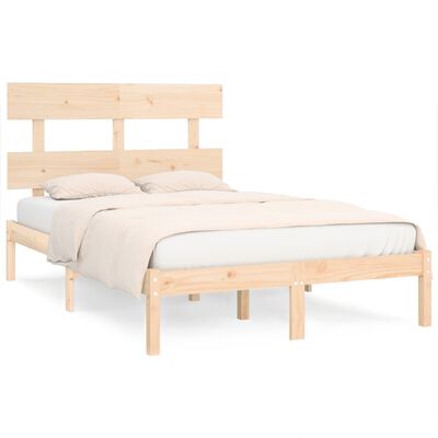 vidaXL Bed Frame without Mattress 140x200 cm Solid Wood