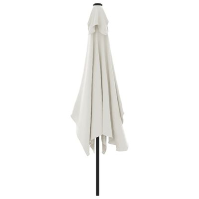 vidaXL Garden Parasol 200 x 300 cm Sand White Rectangular