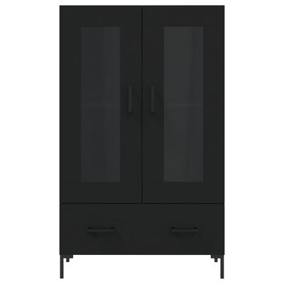 vidaXL Highboard Black 69.5x31x115 cm Engineered Wood