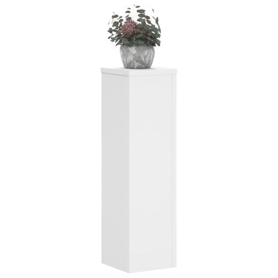 vidaXL Plant Stand 2pcs White 17x17x60 cm Engineered Wood