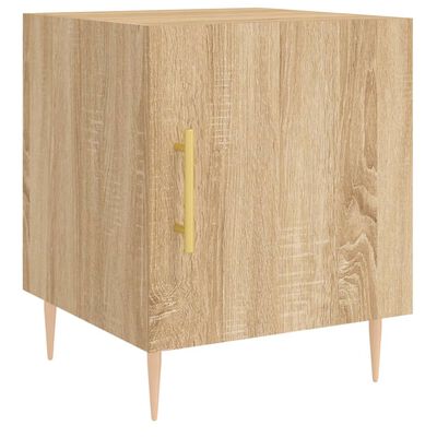 vidaXL Bedside Cabinets 2 pcs Sonoma Oak 40x40x50 cm Engineered Wood