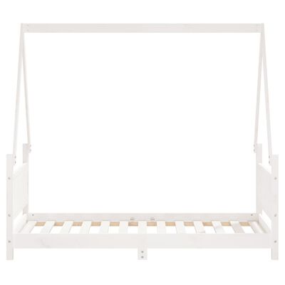 vidaXL Kids Bed Frame White 80x160 cm Solid Wood Pine