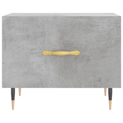 vidaXL Coffee Table Concrete Grey 50x50x40 cm Engineered Wood