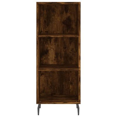 vidaXL Highboard Smoked Oak 34.5x34x180 cm Engineered Wood