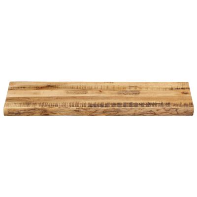 vidaXL Table Top Live Edge 90x40x3.8 cm Solid Wood Rough Mango