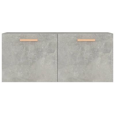 vidaXL Wall Cabinet Concrete Grey 80x35x36.5 cm Engineered Wood