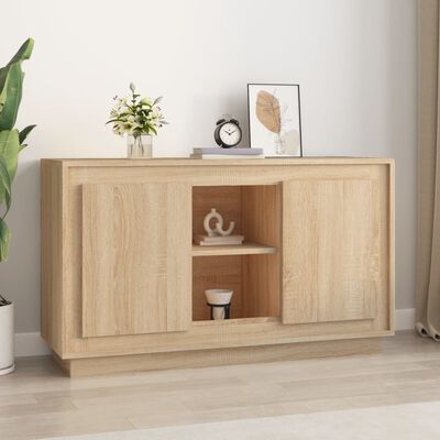 vidaXL Sideboard Sonoma Oak 102x35x60 cm Engineered Wood