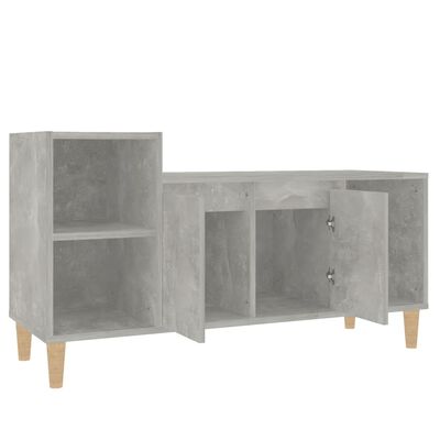 vidaXL TV Cabinet Concrete Grey 100x35x55 cm Engineered Wood