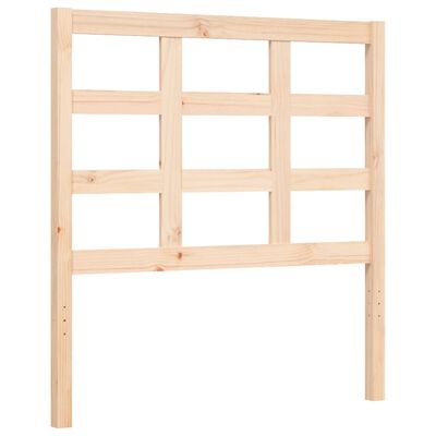 vidaXL Bed Frame without Mattress 90x190 cm Single Solid Wood Pine