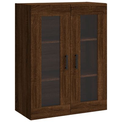 vidaXL Wall Mounted Cabinets 2 pcs Brown Oak Engineered Wood