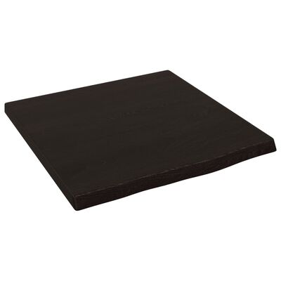 vidaXL Bathroom Countertop Dark Brown 40x40x2 cm Treated Solid Wood