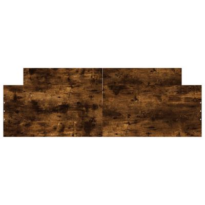 vidaXL Bed Frame without Mattress Smoked Oak 160x200 cm