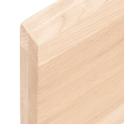 vidaXL Bathroom Countertop 140x50x(2-4) cm Untreated Solid Wood