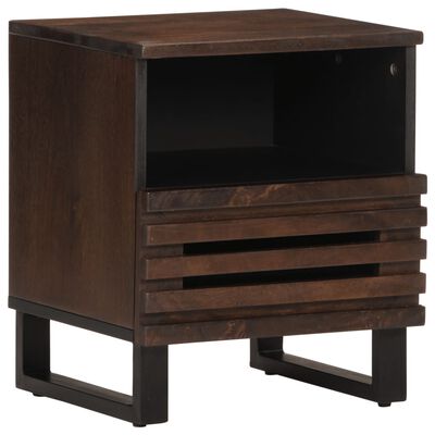 vidaXL Bedside Cabinet 40x33x46 cm Solid Wood Mango