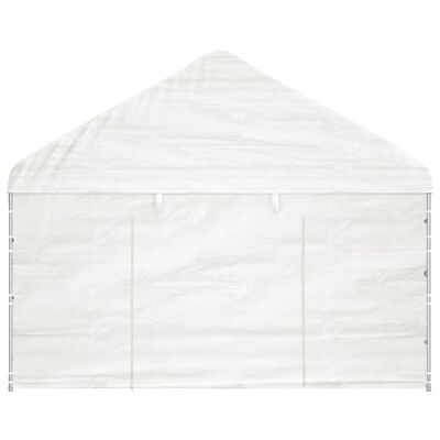 vidaXL Gazebo with Roof White 13.38x4.08x3.22 m Polyethylene