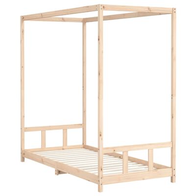 vidaXL Kids Bed Frame 90x200 cm Solid Wood Pine