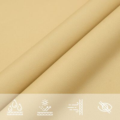 vidaXL Sun Shade Sail Sand 4.5x2 m 100% Polyester Oxford