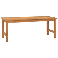 vidaXL Garden Bench 114 cm Solid Teak Wood