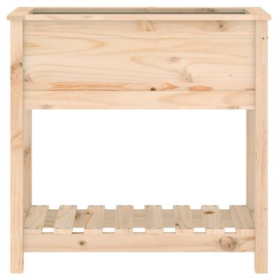 vidaXL Planter with Shelf 82.5x34.5x81 cm Solid Wood Pine