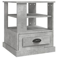 vidaXL Side Table Concrete Grey 50x50x60 cm Engineered Wood