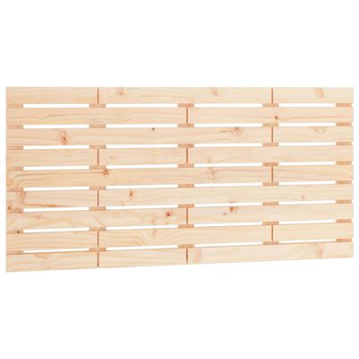 vidaXL Wall Headboard 126x3x63 cm Solid Wood Pine