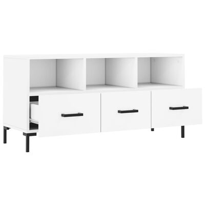 vidaXL TV Cabinet White 102x36x50 cm Engineered Wood