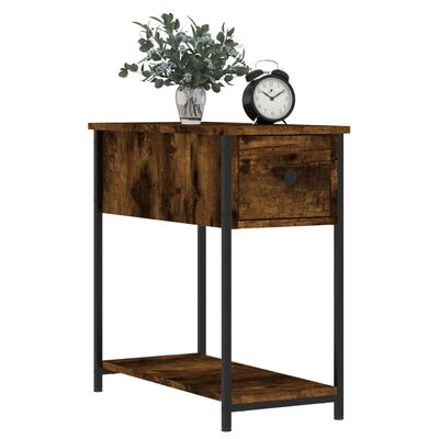 vidaXL Bedside Cabinets 2 pcs Smoked Oak 30x60x60 cm Engineered Wood