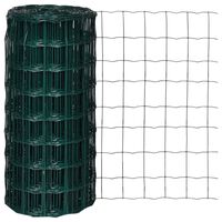 vidaXL Euro Fence Steel 25x0.8 m Green