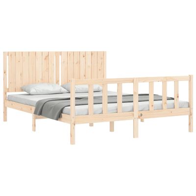 vidaXL Bed Frame without Mattress 160x200 cm Solid Wood Pine