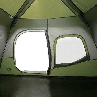 vidaXL Family Tent 6-Person Green Quick Release Waterproof