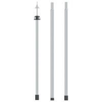 vidaXL Telescopic Tarp Pole with Length of 102-260 cm Aluminum