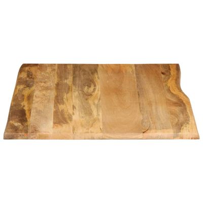 vidaXL Table Top 100x80x3.8 cm Live Edge Solid Wood Mango