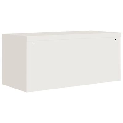 vidaXL File Cabinet White 90x40x40 cm Steel