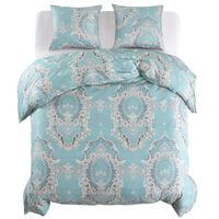 vidaXL Duvet Cover Set Classic Design Blue 200x220/60x70 cm