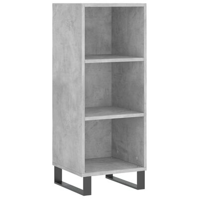 vidaXL Highboard Concrete Grey 34.5x32.5x180 cm Engineered Wood