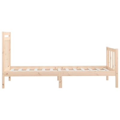 vidaXL Bed Frame without Mattress Solid Wood Pine 90x200 cm