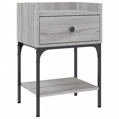 vidaXL Bedside Tables 2 pcs Grey Sonoma 40.5x31x60 cm Engineered Wood