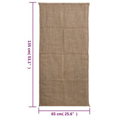 vidaXL Jute Sacks 5 pcs 65x135 cm 100% Jute 220 gsm