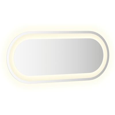 vidaXL LED Bathroom Mirror 70x30 cm Oval