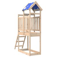 vidaXL Play Tower with Ladder 110.5x52.5x215 cm Solid Wood Pine