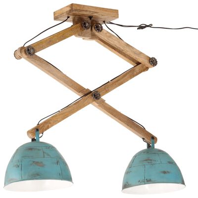 vidaXL Ceiling Lamp 25 W Distressed Blue 29x18x85 cm E27