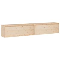 vidaXL Wall Cabinets 2 pcs 100x30x35 cm Solid Wood Pine