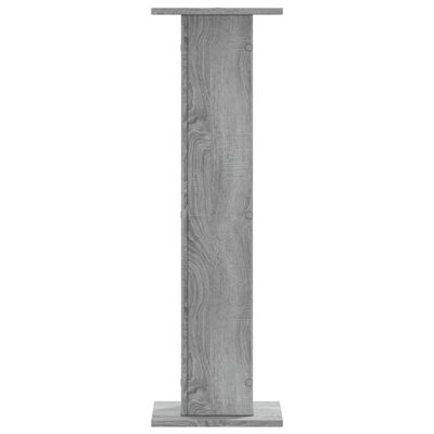 vidaXL Speaker Stands 2 pcs Grey Sonoma 30x30x95 cm Engineered Wood