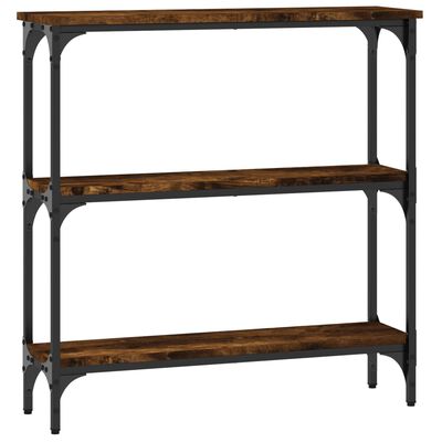 vidaXL Console Table Smoked Oak 75x22.5x75 cm Engineered Wood