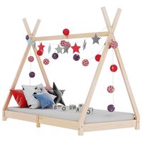 vidaXL Kids Bed Frame Solid Pine Wood 80x160 cm