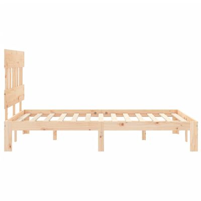 vidaXL Bed Frame without Mattress 140x190 cm Solid Wood Pine